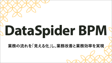 業務プロセスのシステム化で業務効率改善「DataSpider BPM」