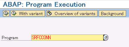 Execute SRFCCONN