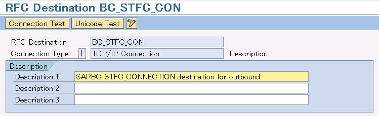 STFC_CON RFC destination basic setting
