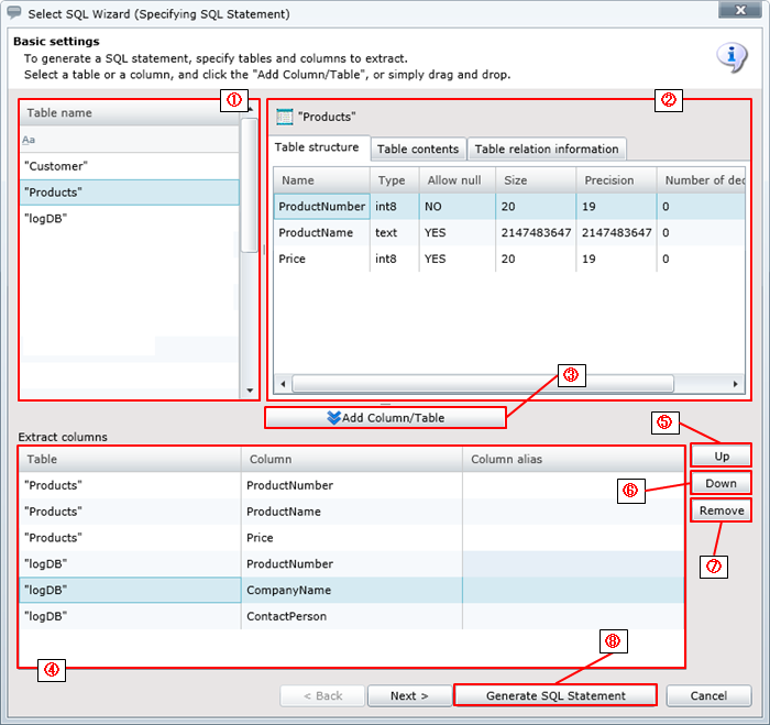 [RDB] Select SQL Wizard [Studio for Web]