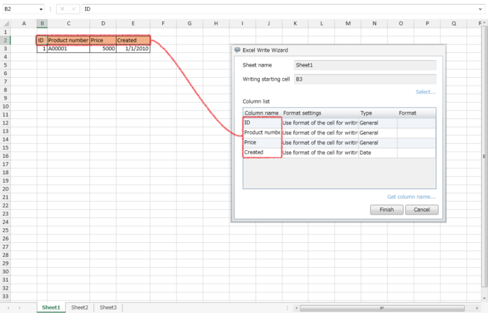 [Excel] Excel Write Wizard [Studio for Web]