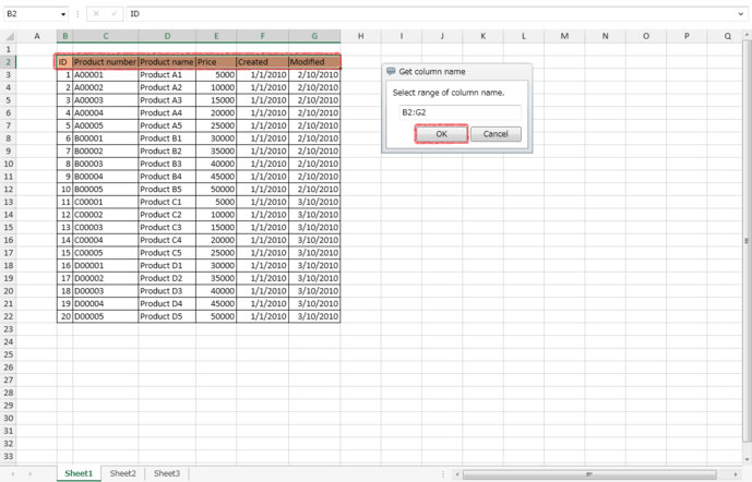 [Excel] Excel Read Wizard [Studio for Web]